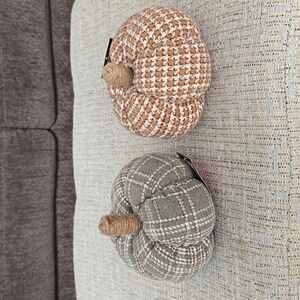 KOHLS HOLIDAY PUMPKIN HOME DECOR BUNDLE OF 2